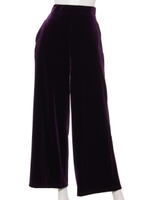 ベロアリラックスパンツ/ヴァイオレット