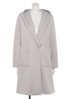 ポンチフーデットコート/ライトグレー