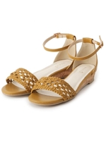 メッシュデザインサンダル/マスタード(033)