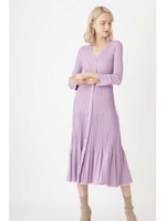 ユリアランダムリブニットワンピース/LAVENDER(080)