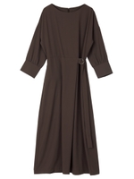 ラップスカートワンピース/モカ