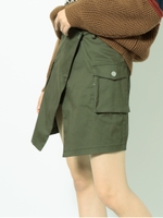 ラップディテールレイヤードスカート/KHK