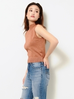 ラメニットタンクTOP/ORANGE