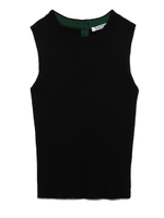 リブノースリニットプルオーバー/BLK