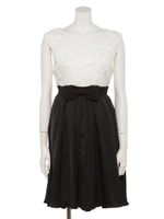 レースモチーフリボンワンピース/ハイショク