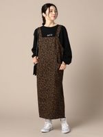 レオパード柄サロペット/BROWN