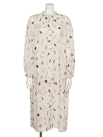 塩川いづみさんプリントワンピース/ホワイト系その他