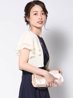 後ろレースボレロ/ベージュ