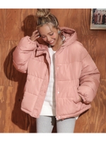 中綿フーディーダウンジャケット/ピンク(008)