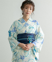 [浴衣+帯セット]カルキュロ吸水速乾しっとり金魚柄