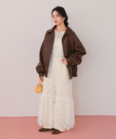 前後2wayレースティアードワンピース