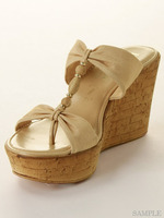 【ITALIAN　SHOEMAKERS】木製飾りトングサンダル