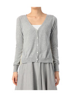 レース切り替えニットカーディガン