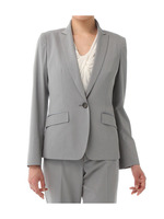 [L]ウォッシャブルシャドーストライプジャケット