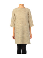 ラメツイード風チュニックプルオーバー