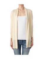 カシミヤ混オープンカーディガン