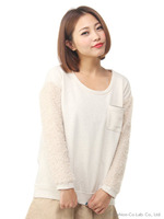 袖シャギー裏毛PO