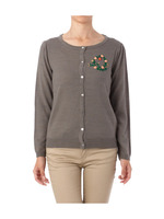 刺しゅうデザインニットカーディガン