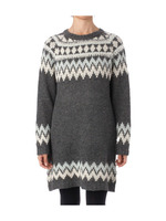 シャギーギザギザライン ニットワンピース