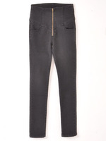 ハイウエストジップデニムレギンス