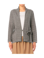 ボーダードレープカーディガン