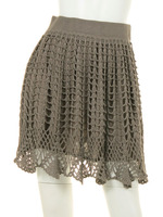 RAYON×CROCHET　SKIRT