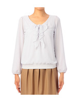 ラッフルリボンプルオーバー