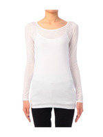 [L]ロング丈シルキープルオーバー