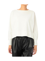 コットン裏毛プルオーバー