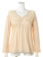 JERSEY×LACE PULLOVER