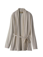 シルクコットンドレープカラーカーディガン