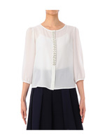 フロントビジューブラウス