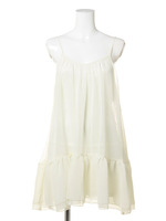 ボリュームシフォンワンピース