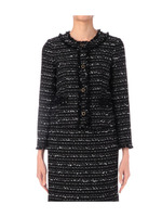 ラメ混エピツイードジャケット