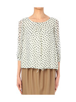 総柄シフォンブラウス