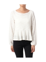 ぺプラムニットプルオーバー