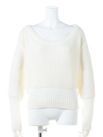 シースルーボーダーニットTOP