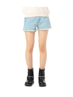 ビジューデニムショートパンツ
