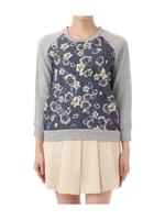 フラワープリントラグランプルオーバー