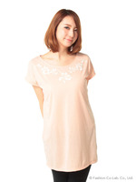 草花柄チュニック