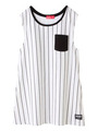 STRIPE FLARED DRESS
