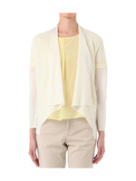 [L]レーヨン混ブライトカーディガン