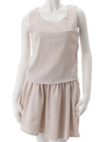 【LovianThree】シンプルサテンセットアップ