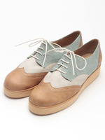 カラーコンビレースアップシューズ