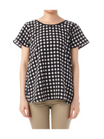 サテンチェックバックシャンプルオーバー