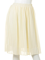 シフォンシャドーストライプ柄プリーツSK