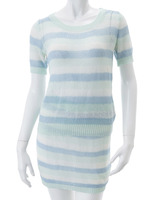 【ECURY】パステルボーダーサマーニットセットアップ