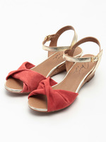 【mio　notis】ミドルウェッジターバンサンダル