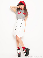 フロントボタンスカート