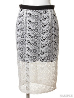 [Salon de Balcony]CHEMICAL LACE SKIRT